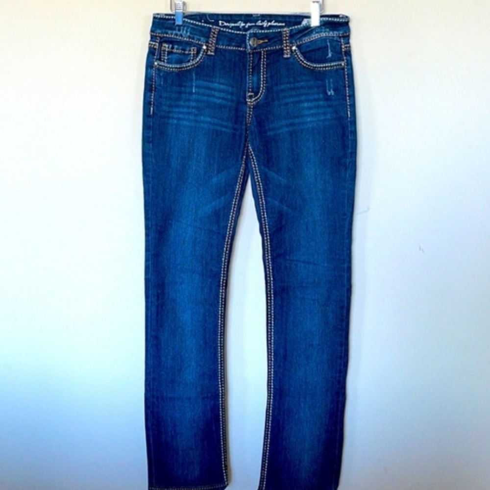 Woman’s i Jeans By Buffalo Fendi Style Straight Dark Wash Jeans Size 10 30/33